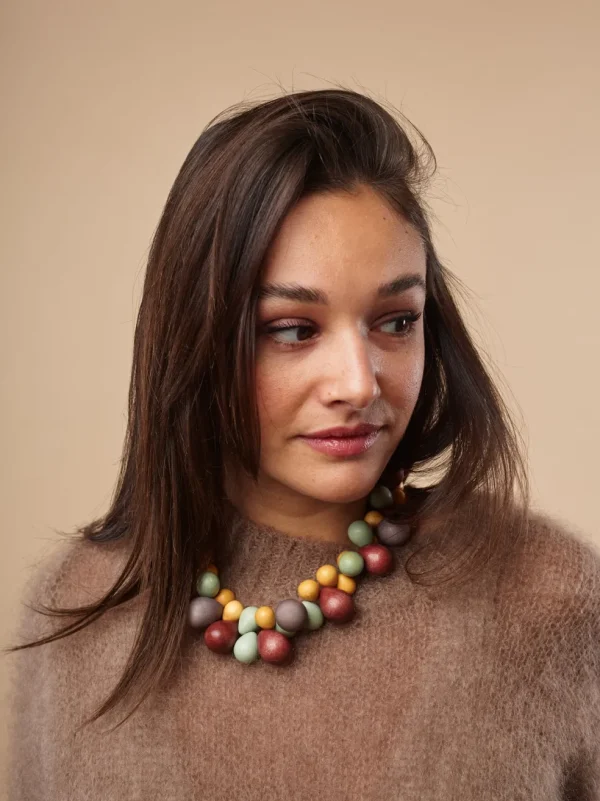 Bijondo - Collana Tibet legno