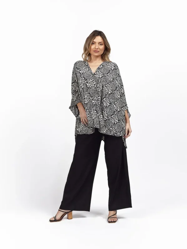 Blusa over seta manica pipistrello Celine