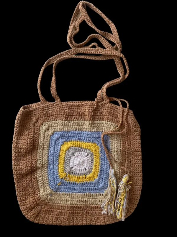 Borsa tracolla boho Crochet Kanna