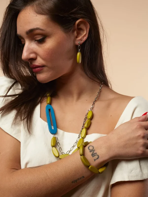 Bracciale legno, Billie, costume jewelry