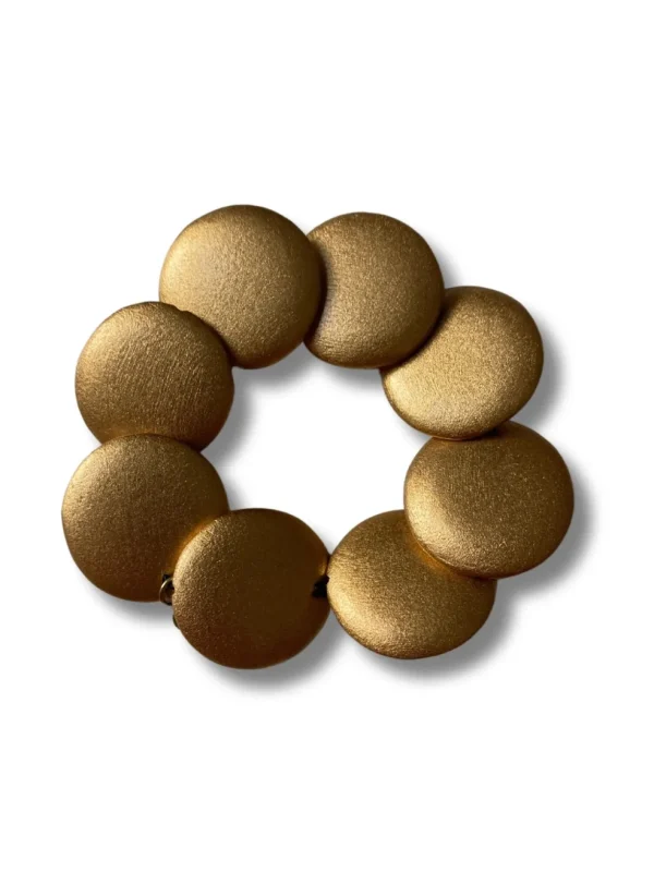 Bracciale legno Bissau metallic