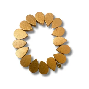 Bracciale legno Drop metallic