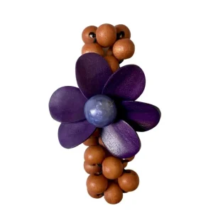 Bracciale legno elasticizzato Flower