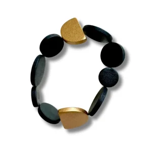 Bracciale legno Kira metallic