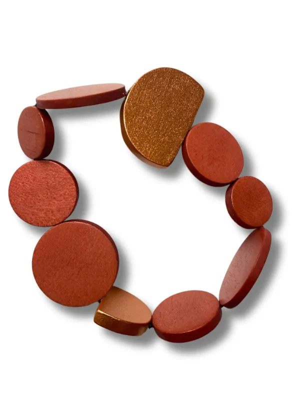 Bracciale legno Kira metallic