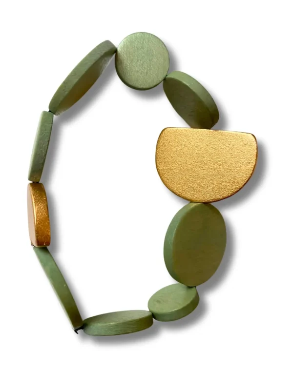 Bracciale legno Kira metallic