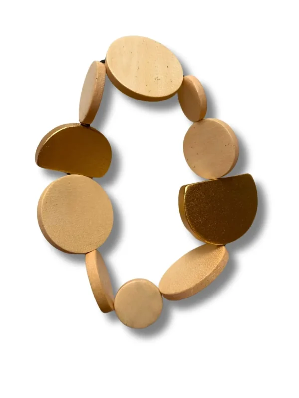 Bracciale legno Kira metallic