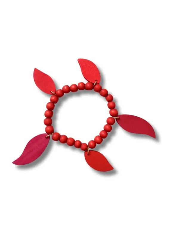 Bracciale legno Leaves