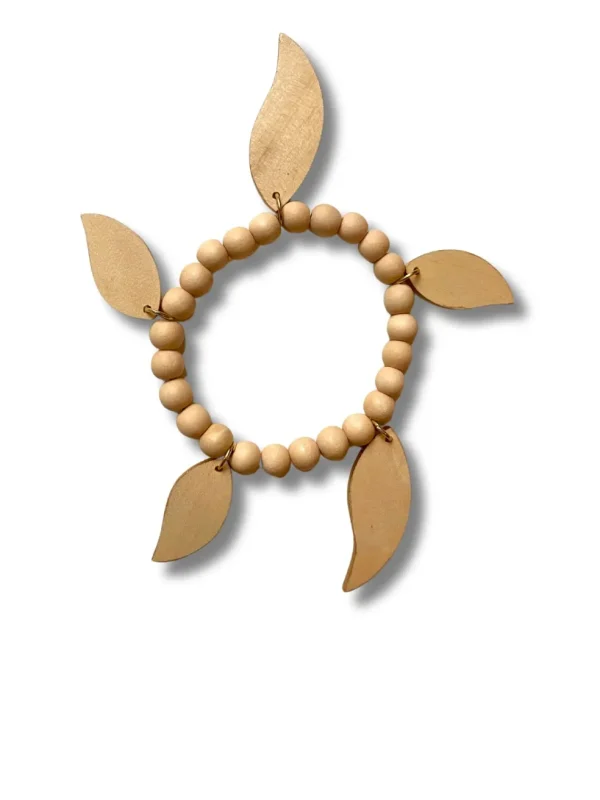 Bracciale legno Leaves