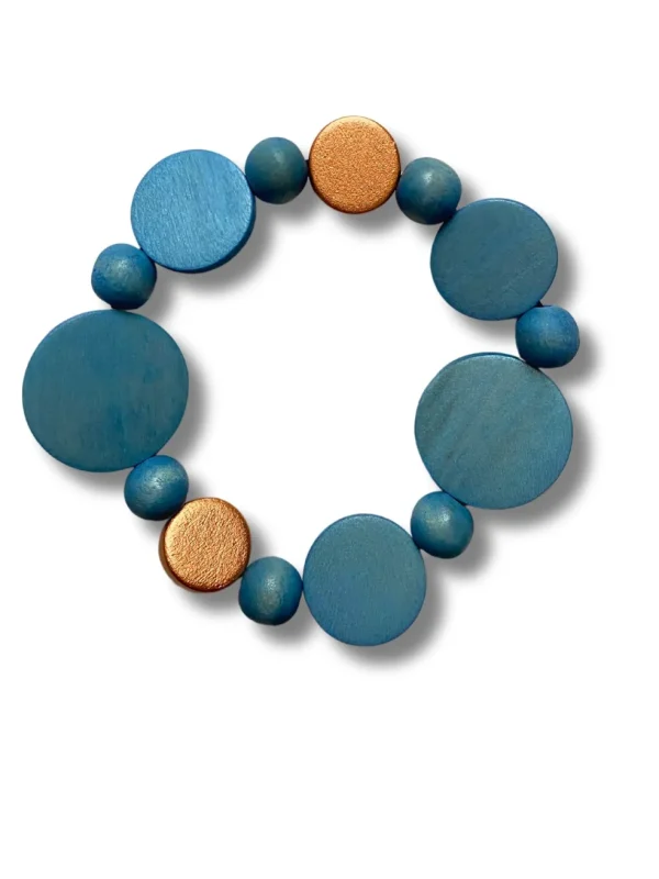 Bracciale legno Nora metallic