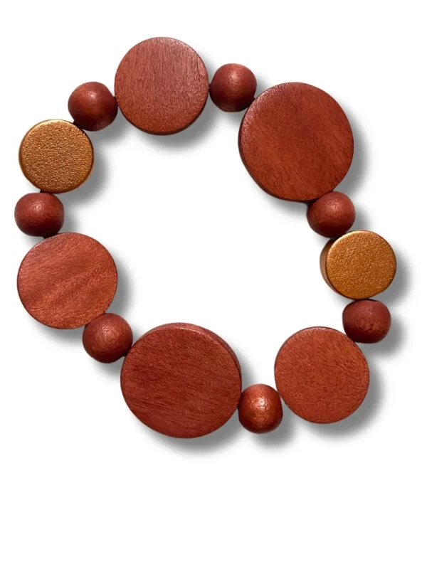 Bracciale legno Nora metallic
