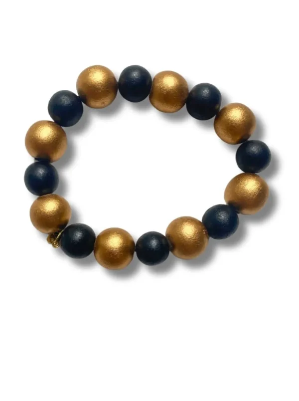 Bracciale legno Sagene metallic
