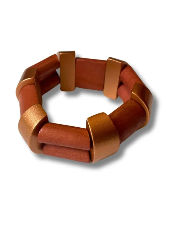 Bracciale legno Susan metallic