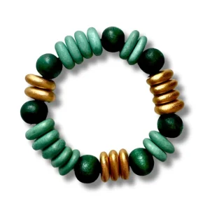 Bracciale legno Tate metallic