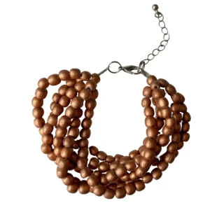 Bracciale Mali legno metallic