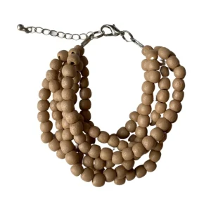 Bracciale Mali legno metallic