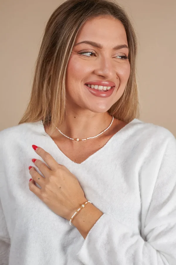 Bracciale Pearl con perline di vetro