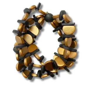 Bracciale Roma legno metallic