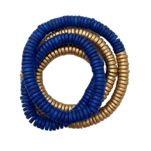 Bracciale Rory legno elastico metallic mix
