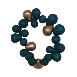 Bracciale Tibet Metallic legno