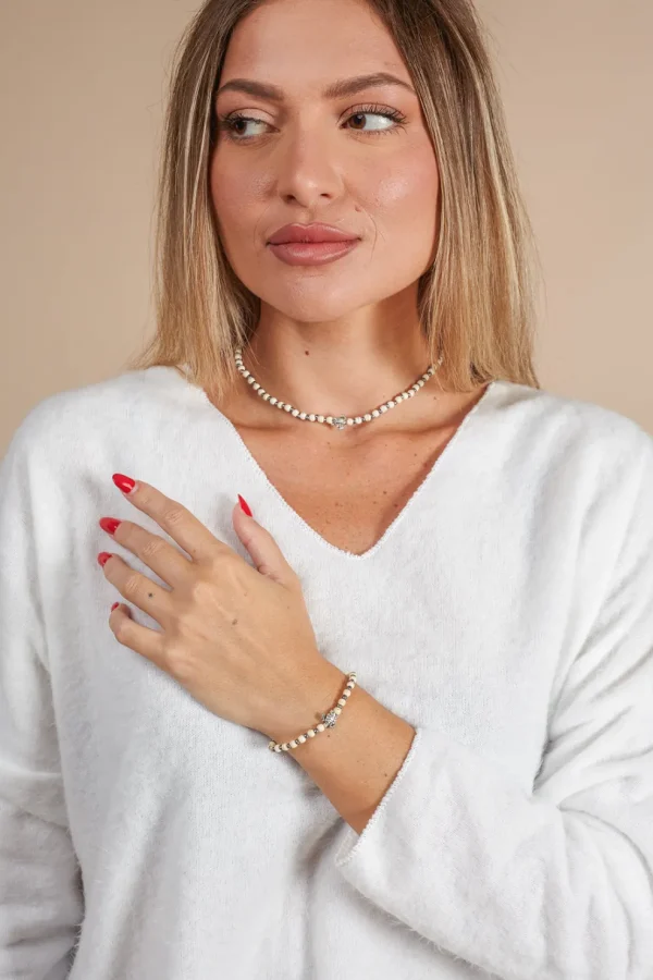 Bracciale Turtle con perline di vetro