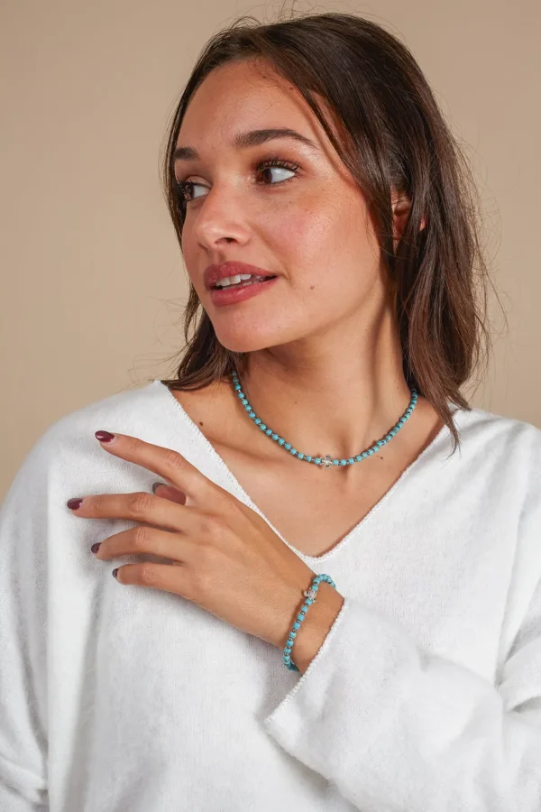 Bracciale Turtle con perline di vetro
