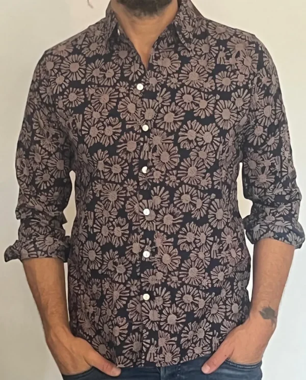 Camicia cotone Flowers
