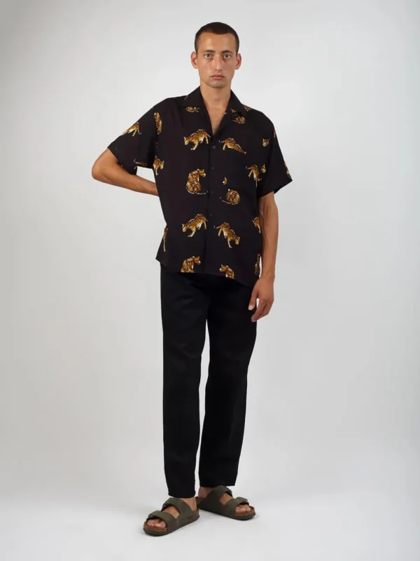 Camicia rayon giaguari Alberto