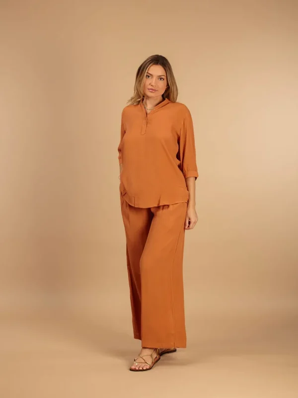 Camicia Rayon Viola