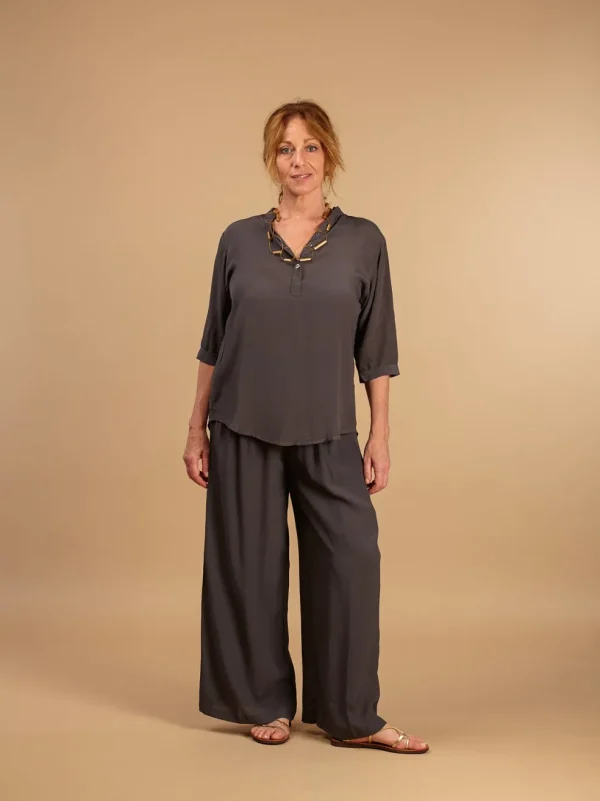 Camicia Rayon Viola