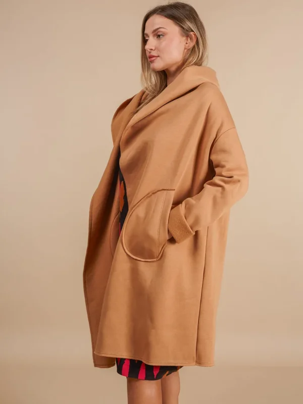 Cardigan con cappuccio Raffaella