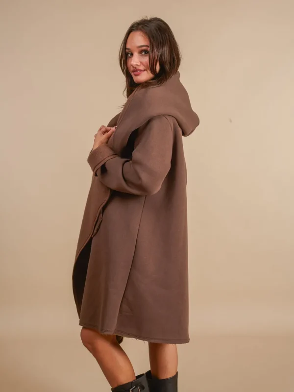 Cardigan con cappuccio Raffaella