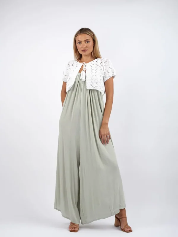 Cardigan crop Crochet Jaqueline