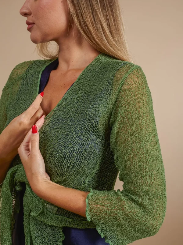 Cardigan rete corto coprispalle rayon Amelia