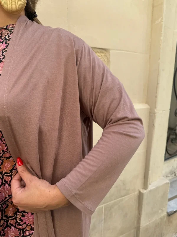 Cardigan tinta unita leggero jersey Adeline