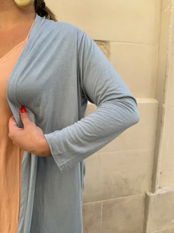 Cardigan tinta unita leggero jersey Adeline