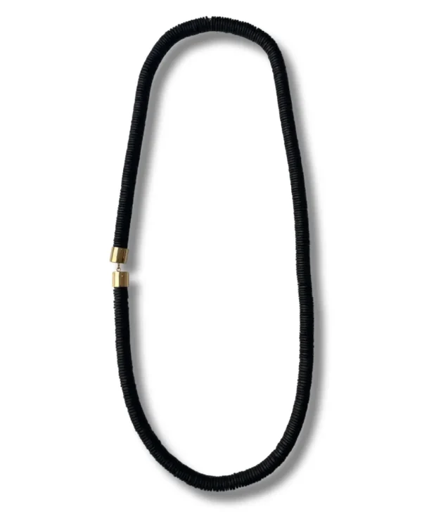 Collana Gabon lunga legno