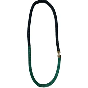 Collana Gabon lunga legno