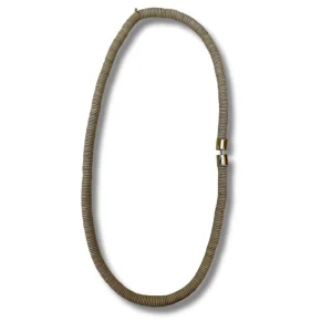 Collana Gabon lunga legno