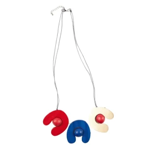 Collana Legno Corta Itsukushima Metallic