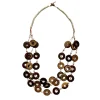 Collana legno di cocco Lombok leggera