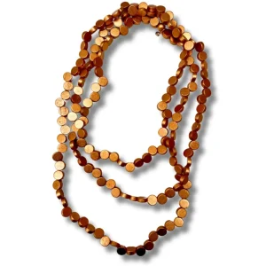 Collana legno Fatu Hiva Metallic, Bigiotteria Design