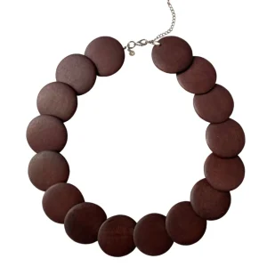 Collana legno regolabile corta Bissau