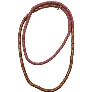 Collana legno Rory metallic mix