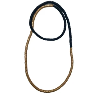 Collana legno Rory metallic mix