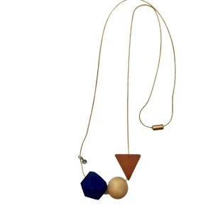 Collana legno su catena Eloise