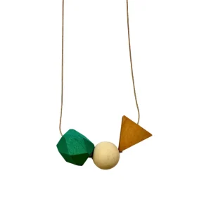 Collana legno su catena Eloise