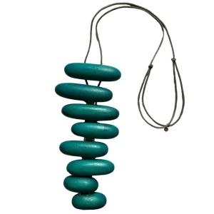 Collana lunga legno Bahamas