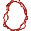 Collana rossa Saga con semi di saga