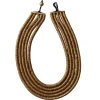 Collana Samoa legno metallic oro